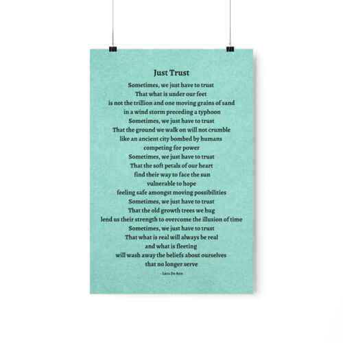 Just Trust - print - green - Image 9