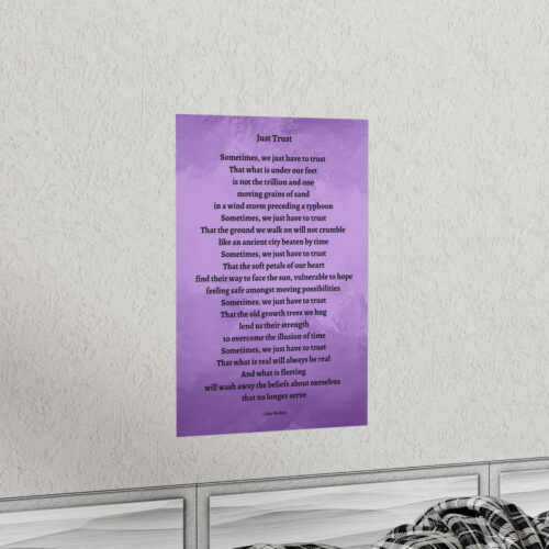 Just Trust - print - purple - Image 3