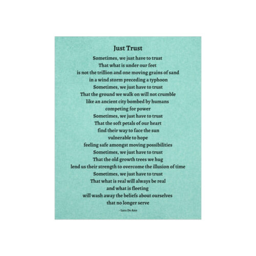Just Trust - print - green - Image 14