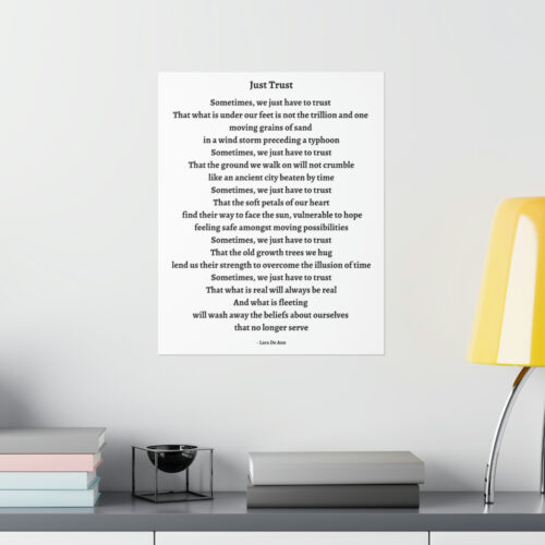 Just Trust - print - white - Image 8