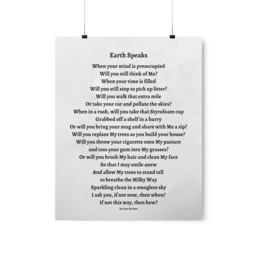 Earth Speaks - print - gray - Image 5