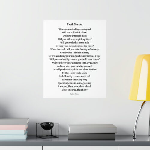 Earth Speaks - print - white - Image 8