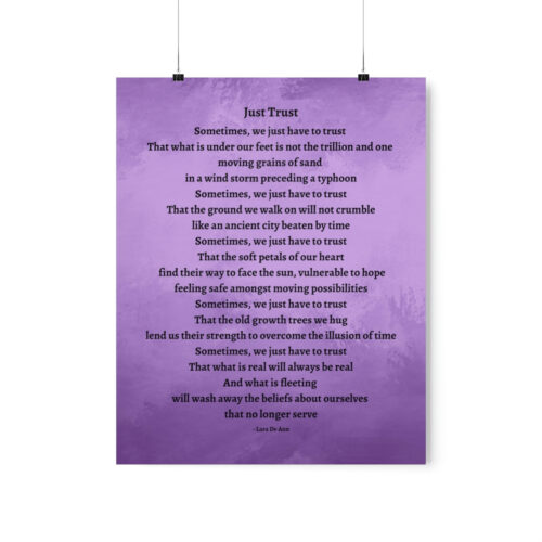Just Trust - print - purple - Image 9