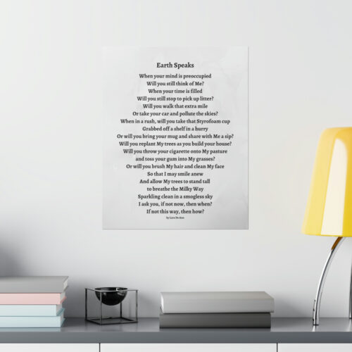 Earth Speaks - print - gray - Image 6