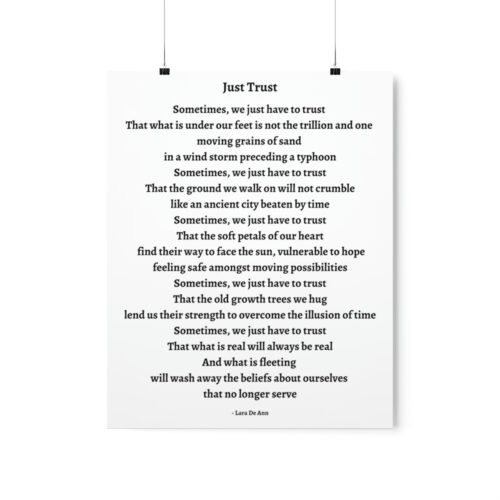 Just Trust - print - white - Image 5