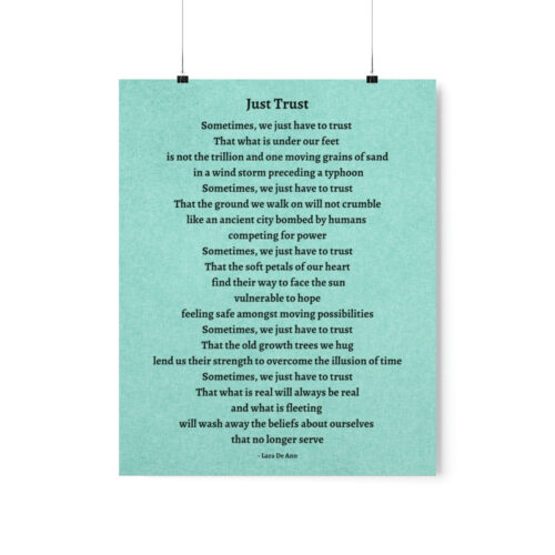 Just Trust - print - green - Image 13
