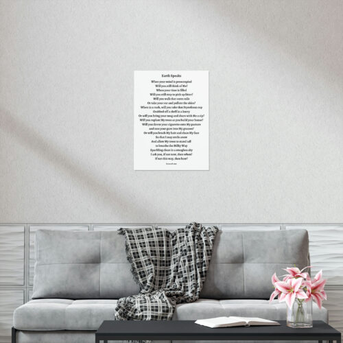 Earth Speaks - print - white - Image 11