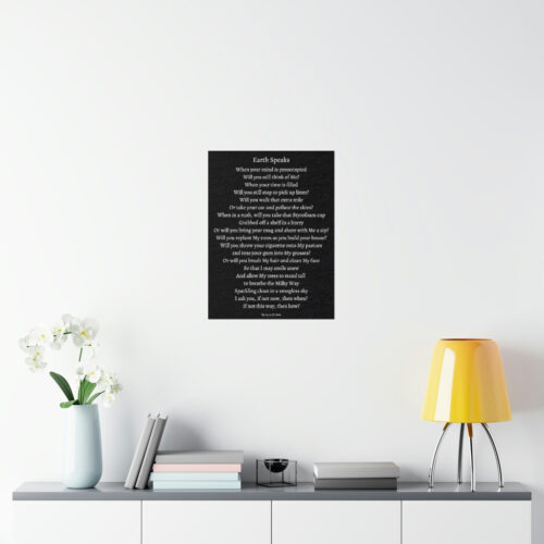 Earth Speaks - print - black - Image 12