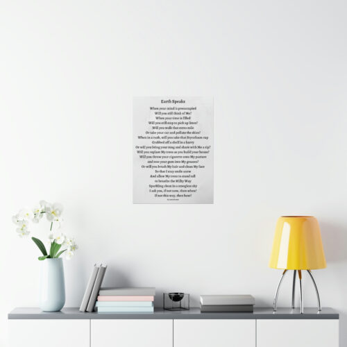 Earth Speaks - print - gray - Image 7