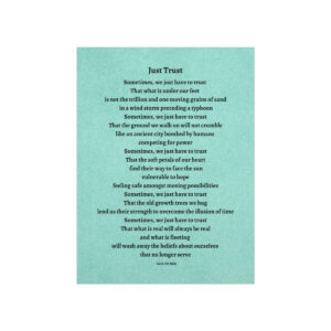 Just Trust - print - green