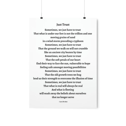 Just Trust - print - white - Image 9