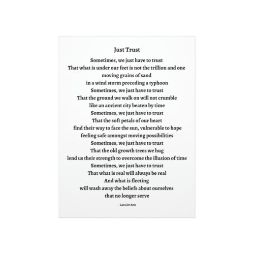Just Trust - print - white - Image 10