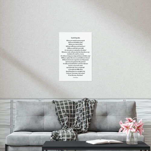 Earth Speaks - print - white - Image 16
