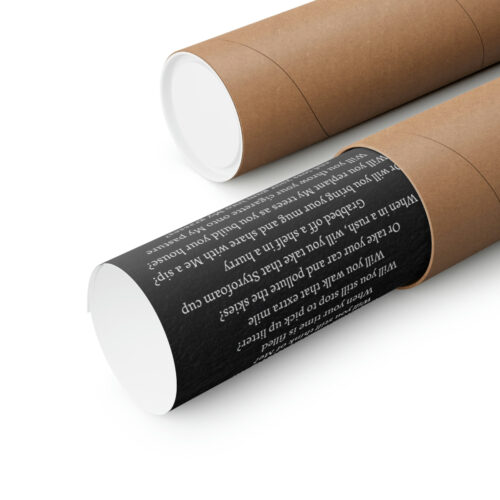 Earth Speaks - print - black - Image 3