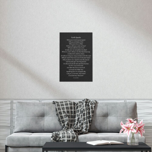 Earth Speaks - print - black - Image 4