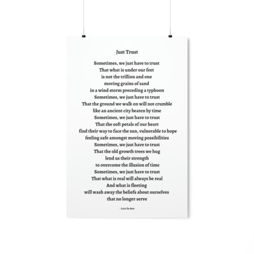 Just Trust - print - white - Image 13