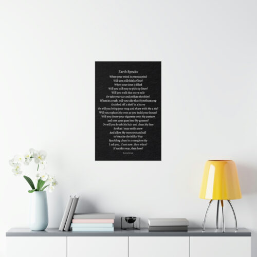 Earth Speaks - print - black - Image 5