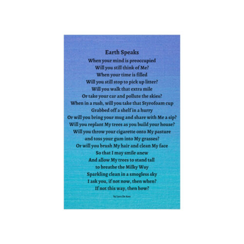 Earth Speaks - print - blue - Image 9