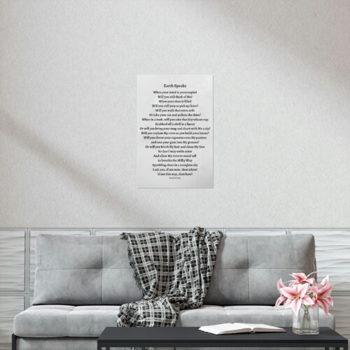 Earth Speaks - print - gray - Image 3