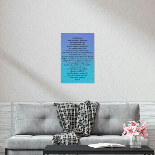 Earth Speaks - print - blue - Image 10
