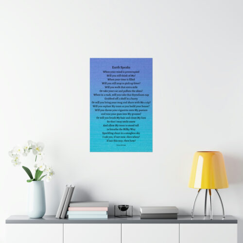 Earth Speaks - print - blue - Image 11