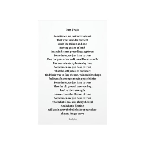Just Trust - print - white - Image 14
