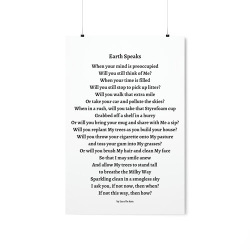Earth Speaks - print - white - Image 13