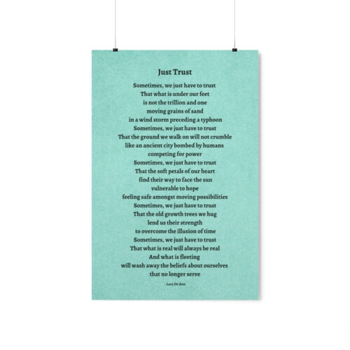 Just Trust - print - green - Image 16