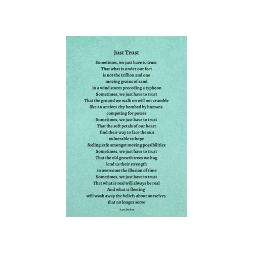 Just Trust - print - green - Image 21