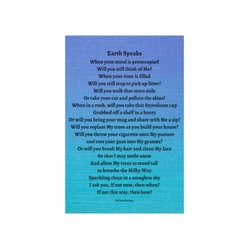 Earth Speaks - print - blue - Image 13