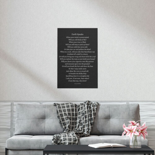 Earth Speaks - print - black - Image 15