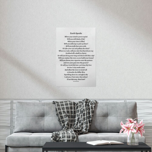 Earth Speaks - print - gray - Image 9