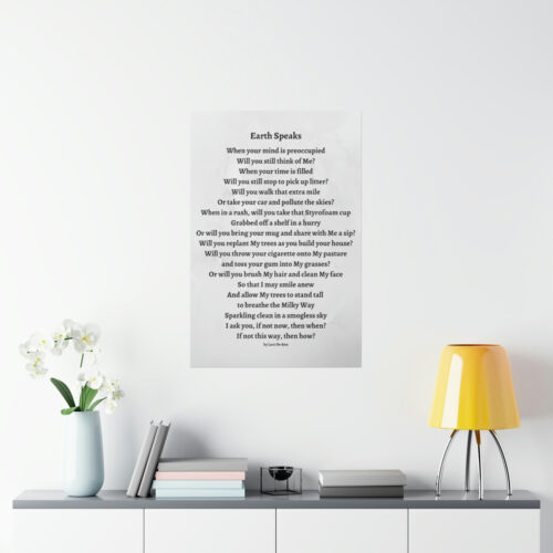 Earth Speaks - print - gray - Image 10