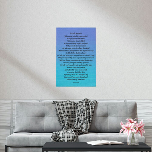 Earth Speaks - print - blue - Image 15