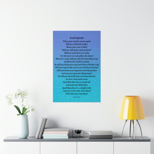 Earth Speaks - print - blue - Image 16
