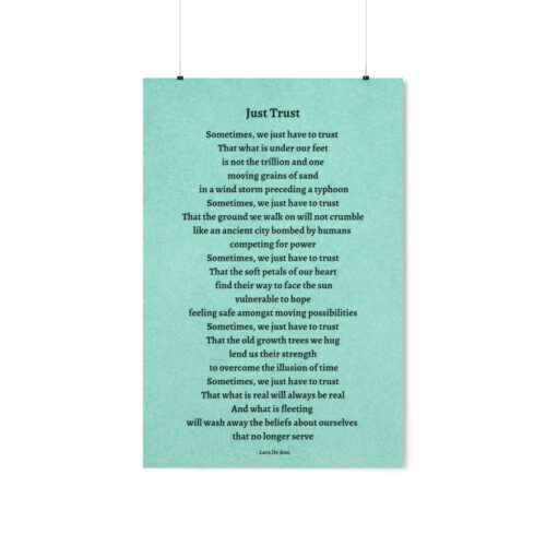 Just Trust - print - green - Image 20