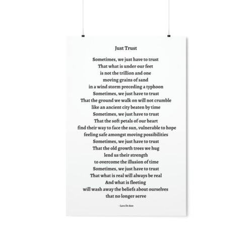Just Trust - print - white - Image 17