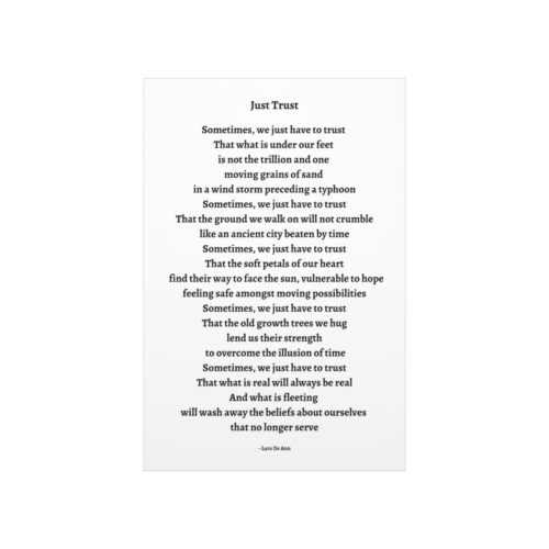 Just Trust - print - white - Image 18