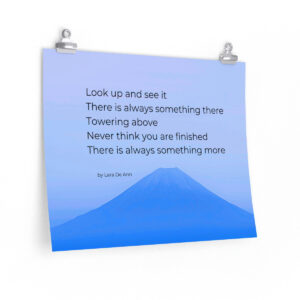 Look Up - tanka - print - blue