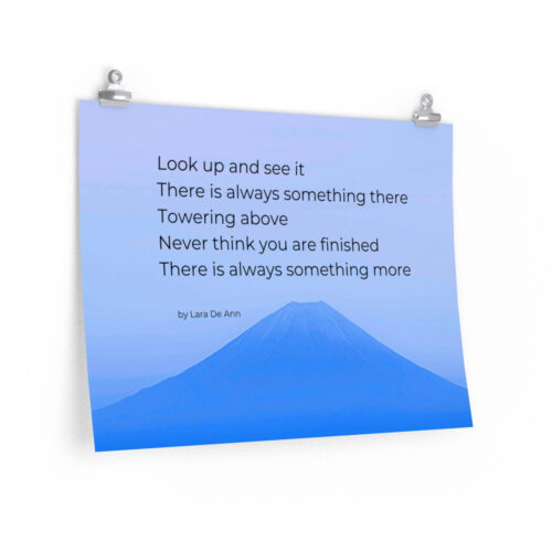 Look Up - tanka - print - blue - Image 3