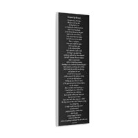 Moment by Moment - canvas - black