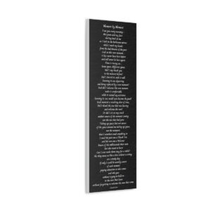 Moment by Moment - canvas - black