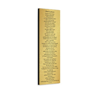 Moment by Moment - canvas - gold
