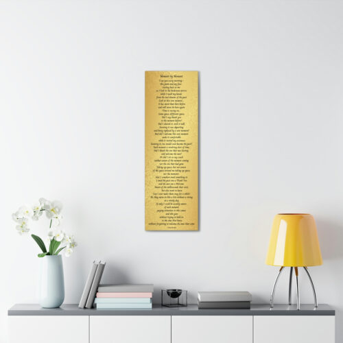 Moment by Moment - canvas - gold - Image 3