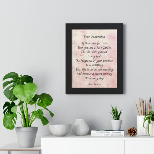 Your Fragrance - framed - mauve - Image 4