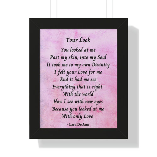 Your Look - framed - mauve - Image 3