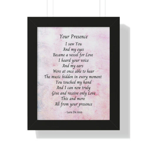 Your Presence - framed - mauve - Image 3