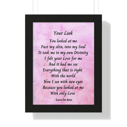 Your Look - framed - mauve - Image 7