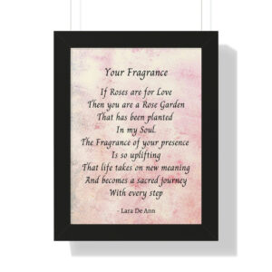 Your Fragrance - framed - mauve