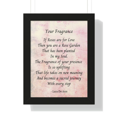Your Fragrance - framed - mauve